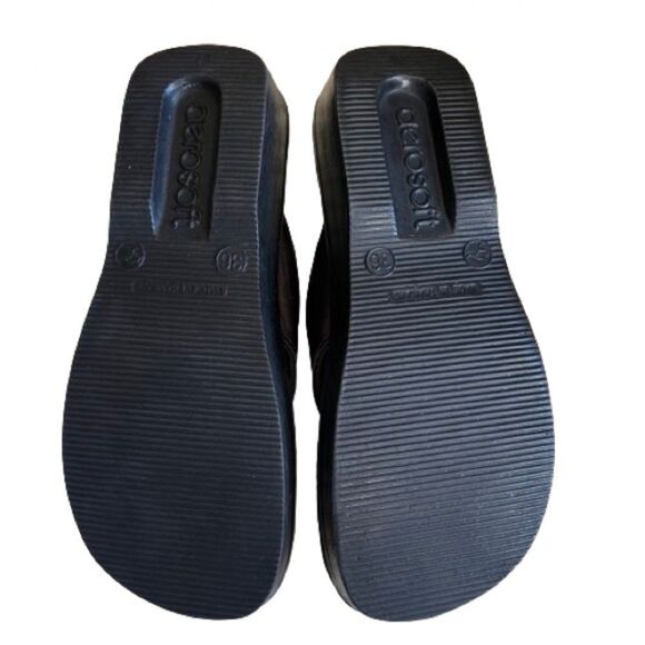 Aerosoft Annette Women's Brown Floral Thong Sandals Size 36/Size 6 - Picture 12 of 13